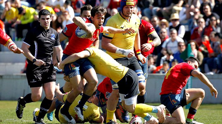Telediario 1 - España vence a Rumanía y le adelanta en la clasificación mundial de rugby
