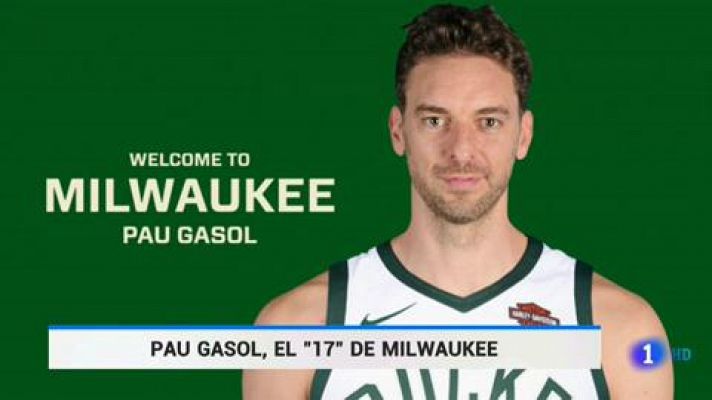 Telediario 1 - Los Bucks le dan a Pau Gasol un nuevo sueño que tal vez no esperaba
