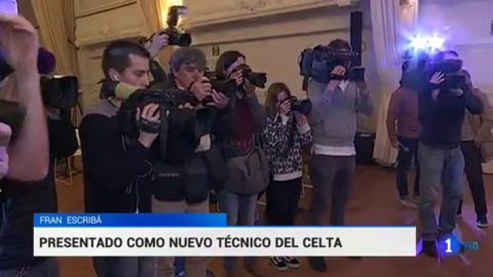 Telediario 1 - Fran Escribá asume el reto de mantener al Celta en Primera