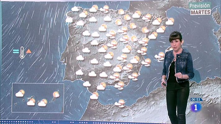 El tiempo - Hoy, vientos fuertes en el noroeste y lluvias en el tercio oeste y centro