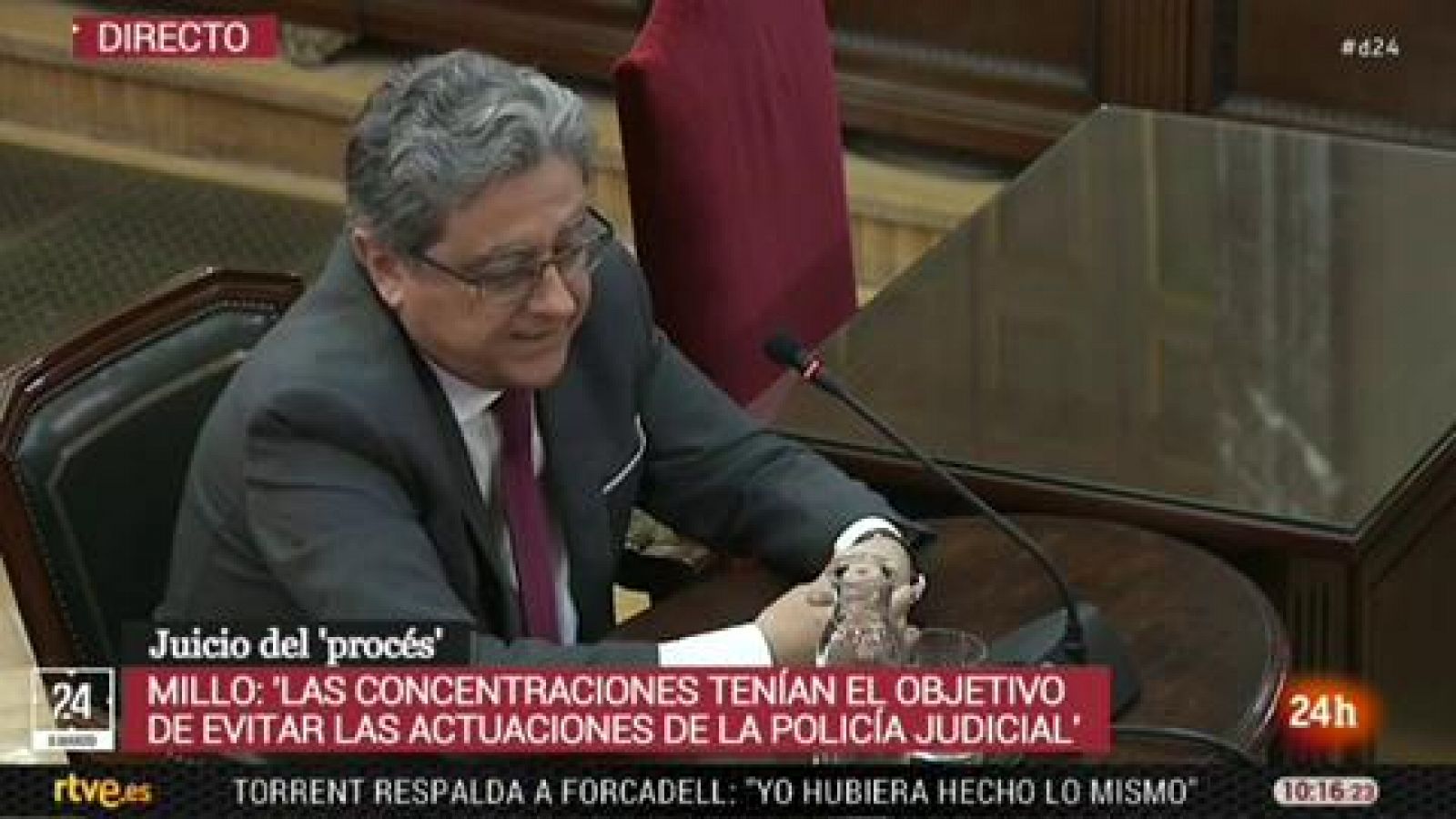 Juicio 'procés': El exdelegado del Gobierno en Cataluña describe un "clima de conflictividad" en Cataluña con episodios de "violencia"