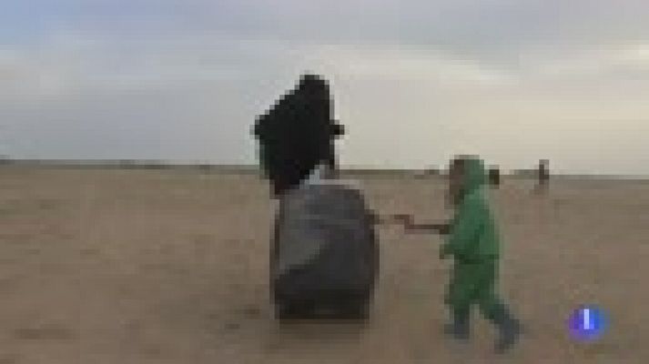 Telediario 1 - Ocho años de guerra dejan cinco millones de refugiados