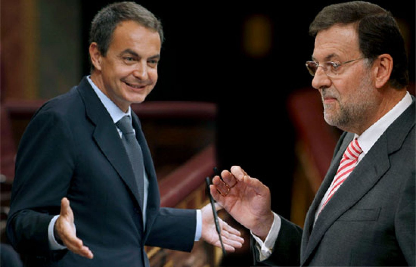 El Presidente del Gobierno, José Luis Rodríguez Zapatero, y el líder del Partido Popular, Mariano Rajoy, han protagonizado un tenso debate sobre el estado de la Nación.