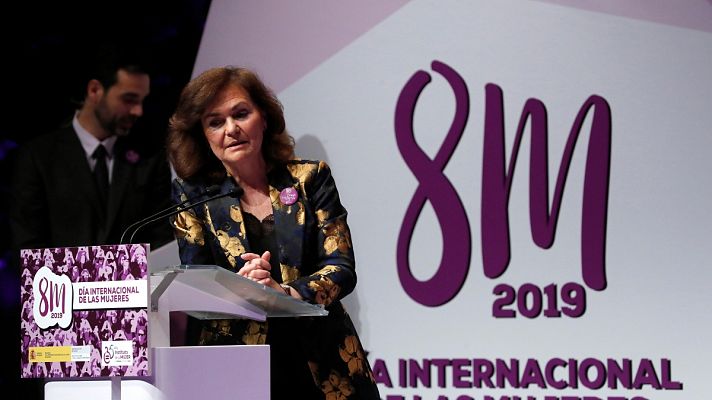 Telediario 1 - Las movilizaciones del 8M, en el centro de la agenda política