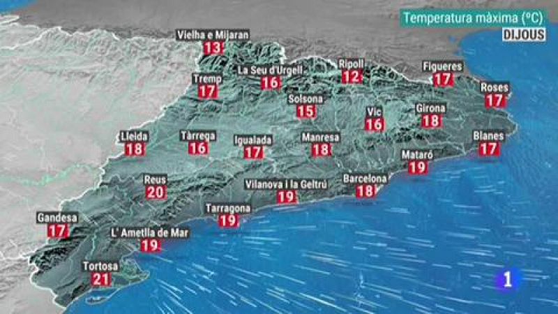 Vídeo sobre el temps a Catalunya el 07/03/2019