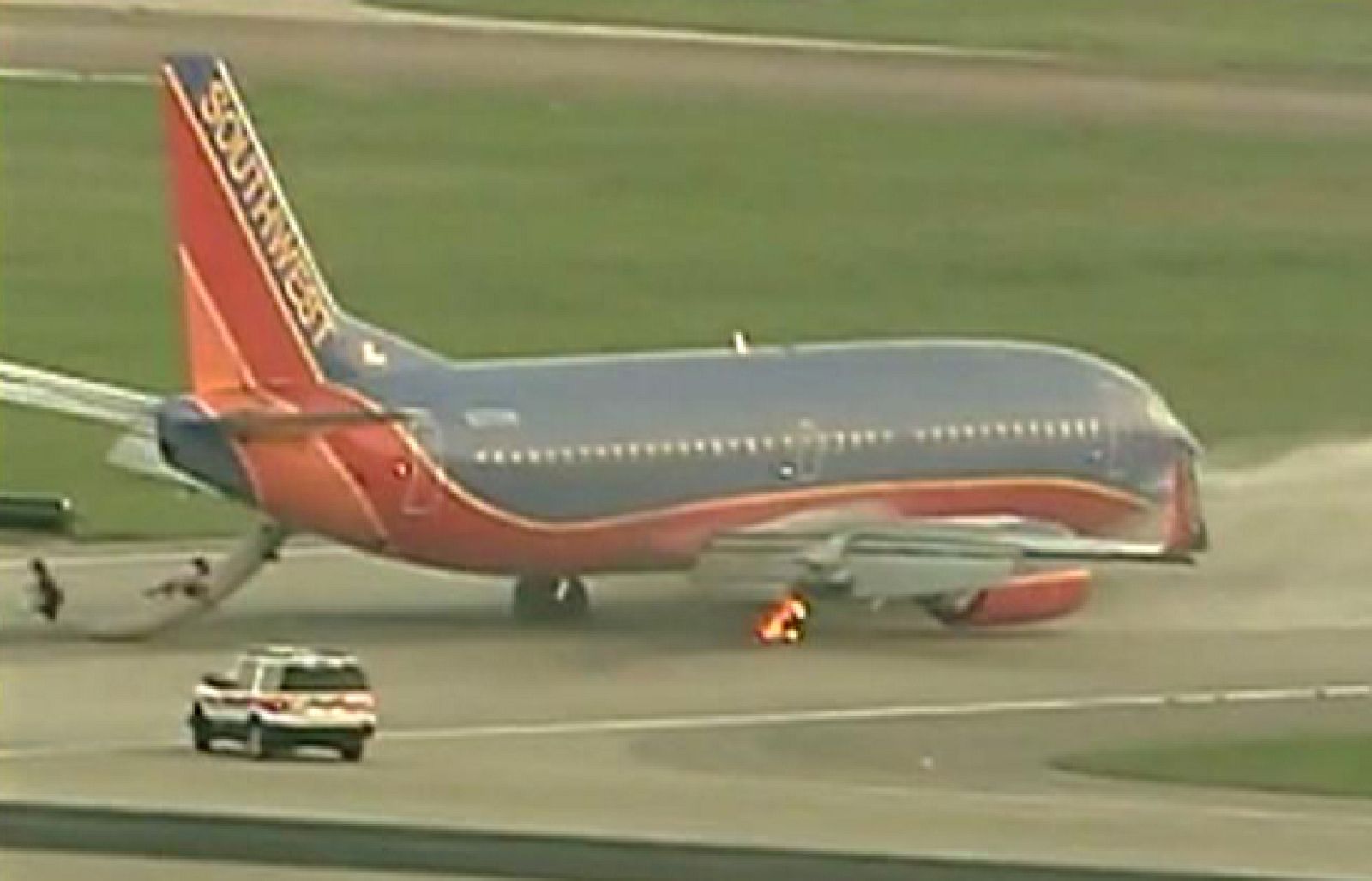 Aterrizaje entre las llamas