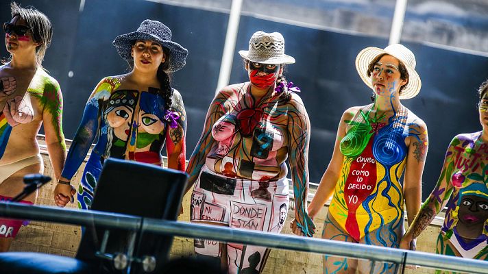 Telediario 1 - 8-M en América Latina: por la legalización del aborto y contra el feminicidio