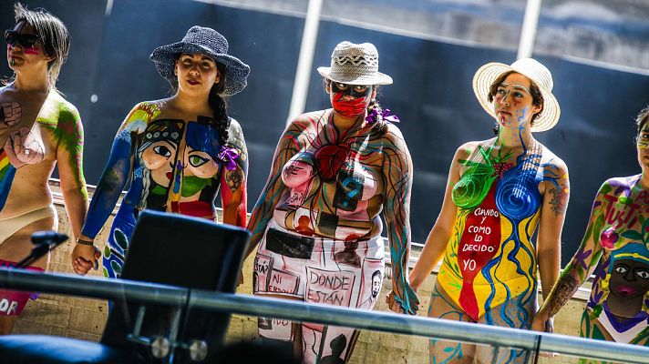 Telediario 1 - 8-M en América Latina: por la legalización del aborto y contra el feminicidio