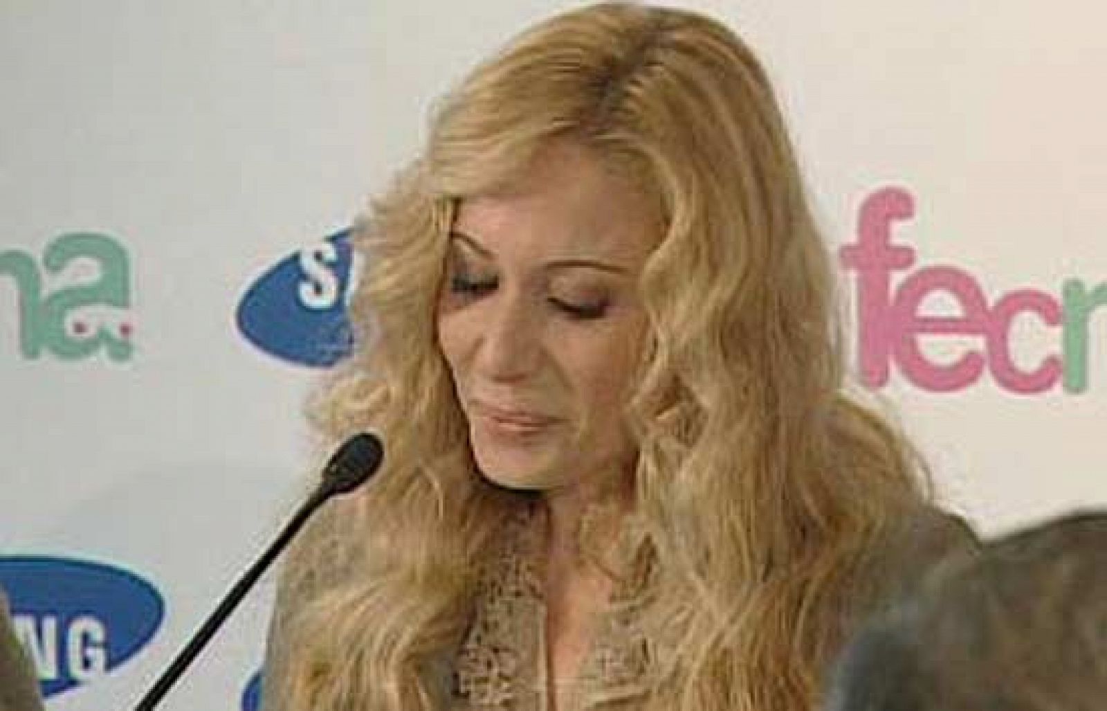 Marta Sánchez ha acudido al partido entre Nadal y Melzer, en la que se ha impuesto el español sin problemas.