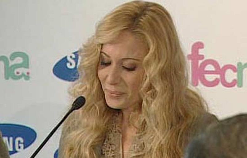 Marta Sánchez ha acudido al partido entre Nadal y Melzer, en la que se ha impuesto el español sin problemas.