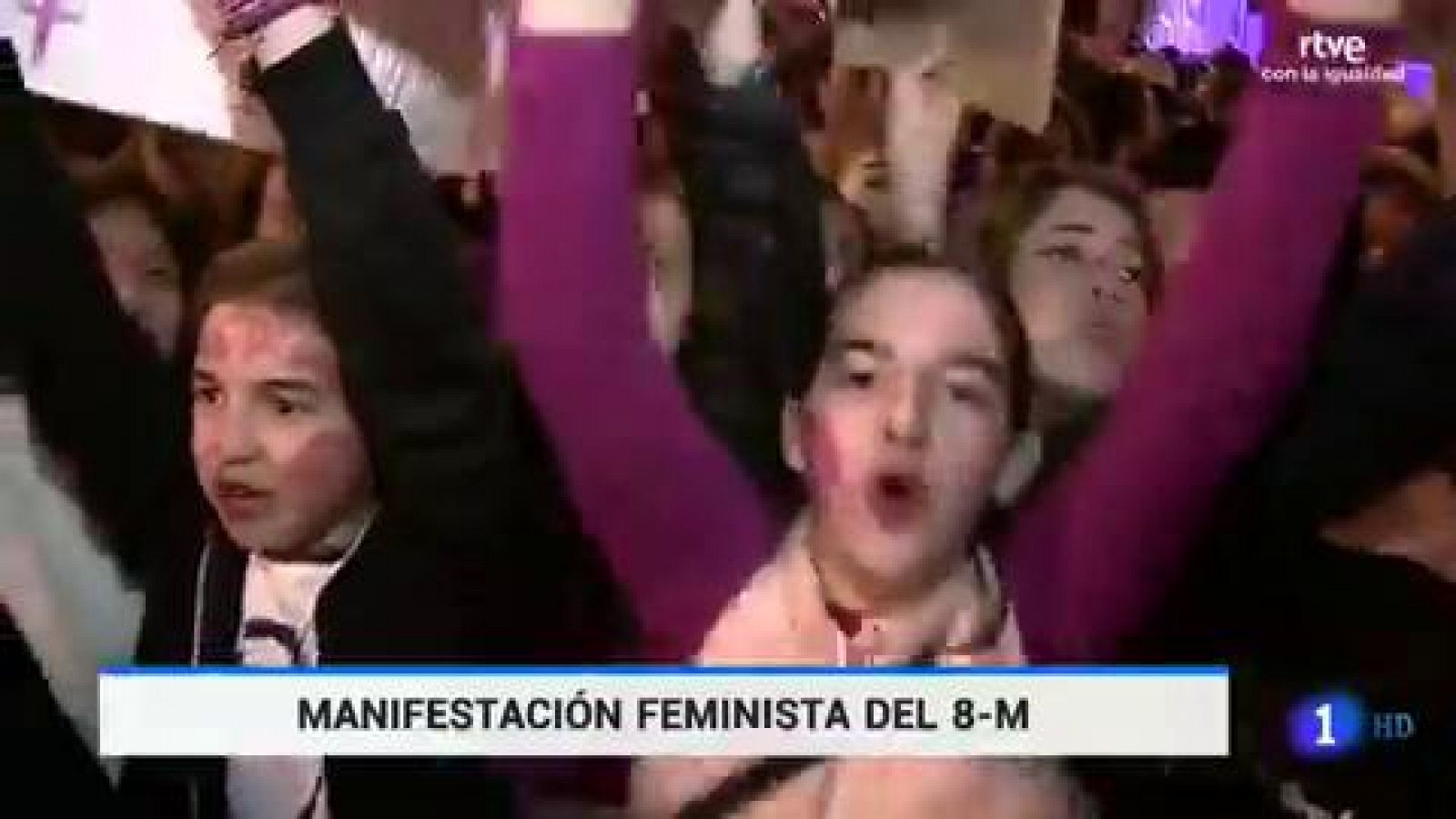 8M | Más de 350.000 personas se manifiestan en Madrid en el 8M por la igualdad -RTVE.es