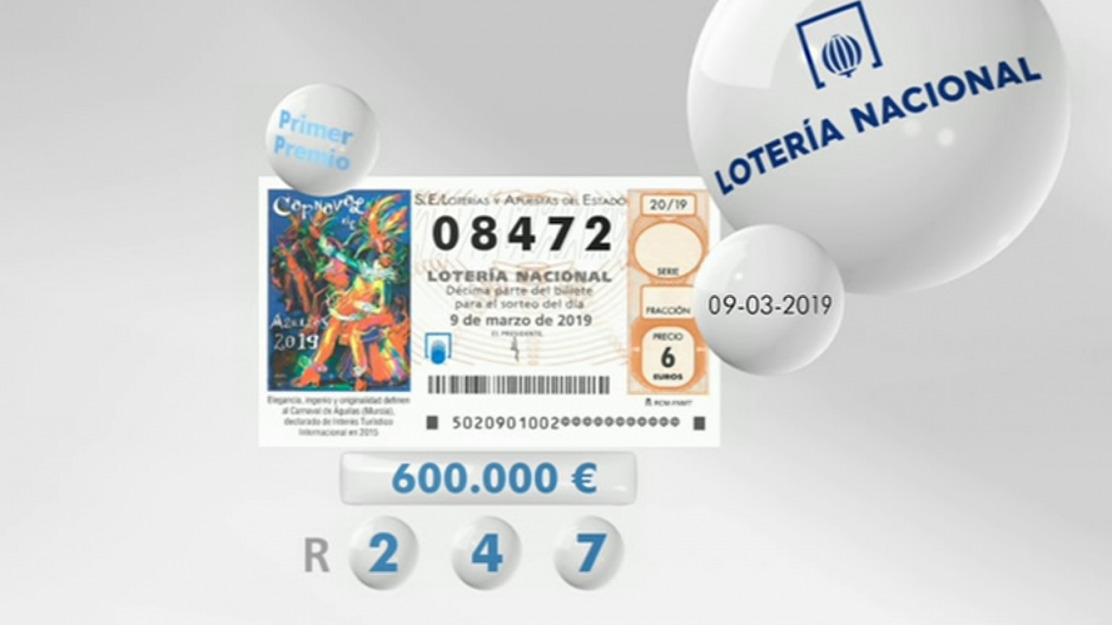 Loterías: Lotería viajera - 09/02/19      | RTVE Play