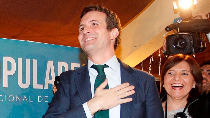 Telediario 1 - Casado critica la actitud de la izquierda frente al feminismo y propone una Ley de Apoyo a la Maternidad