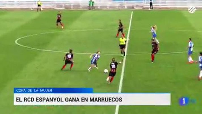 Telediario 1 - El Espanyol femenino celebra el Día de la Mujer ganando un título