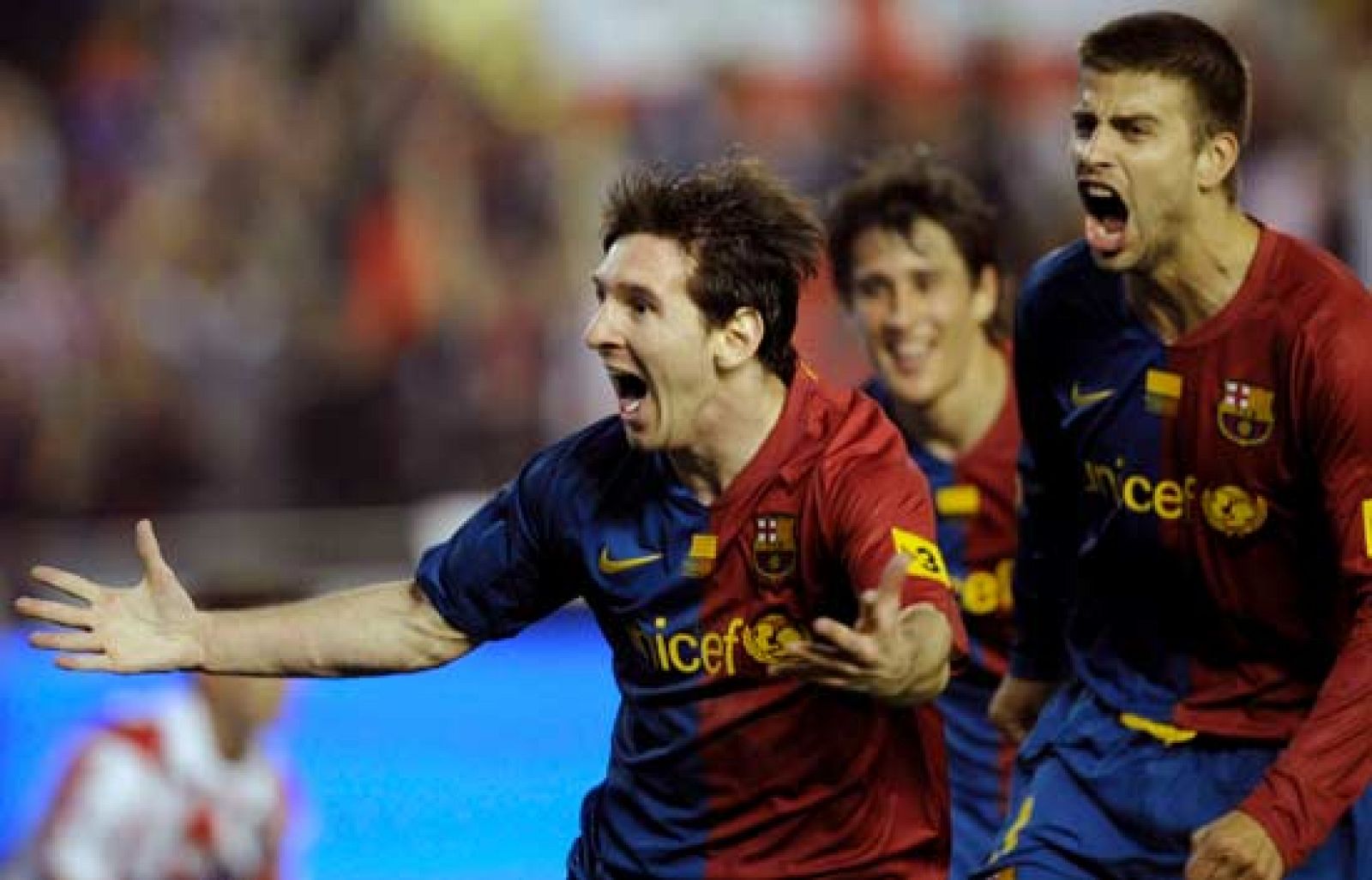 El Barcelona da la vuelta al partido con un disparo desde la frontal del área con su pierna izquierda en el minuto 54.