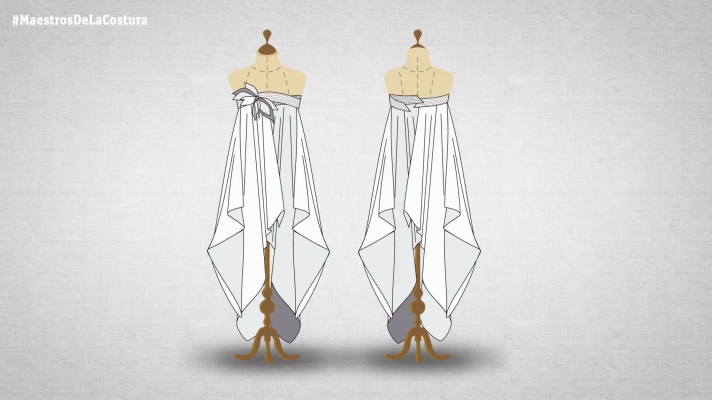 Maestros de la costura - Vestido Ulises Mérida palabra de honor