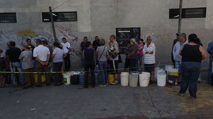 Telediario 1 - En el quinto día de apagones en Venezuela se suma la falta de agua
