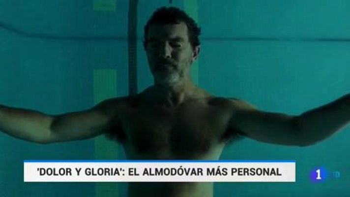 Telediario 1 - Pedro Almodóvar presenta 'Dolor y gloria' arropado por Antonio Banderas, Penélope Cruz y el resto de actores