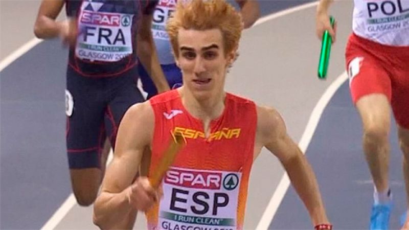 Logró una medalla de plata en el 4x400 en el Europeo de Glasgow con su mejor marca y sorprendiendo a todos. El joven Bernat Erta es una de las mayores promesas del atletismo español.