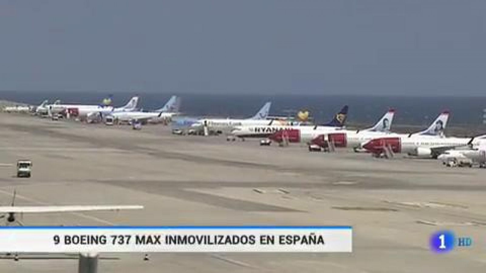 Telediario 1: En Canarias se encuentran siete de los nueve 737 Max retenidos en España | RTVE Play