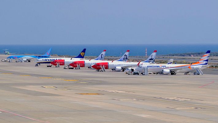 Telediario 1 - En Canarias se encuentran siete de los nueve 737 Max retenidos en España