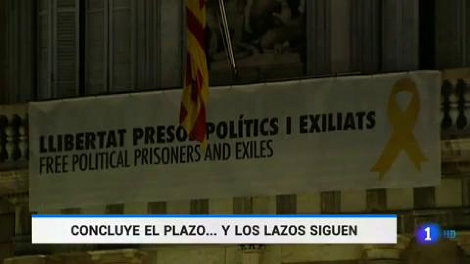 Torra mantiene los lazos amarillos y apela a la libertad de expresión