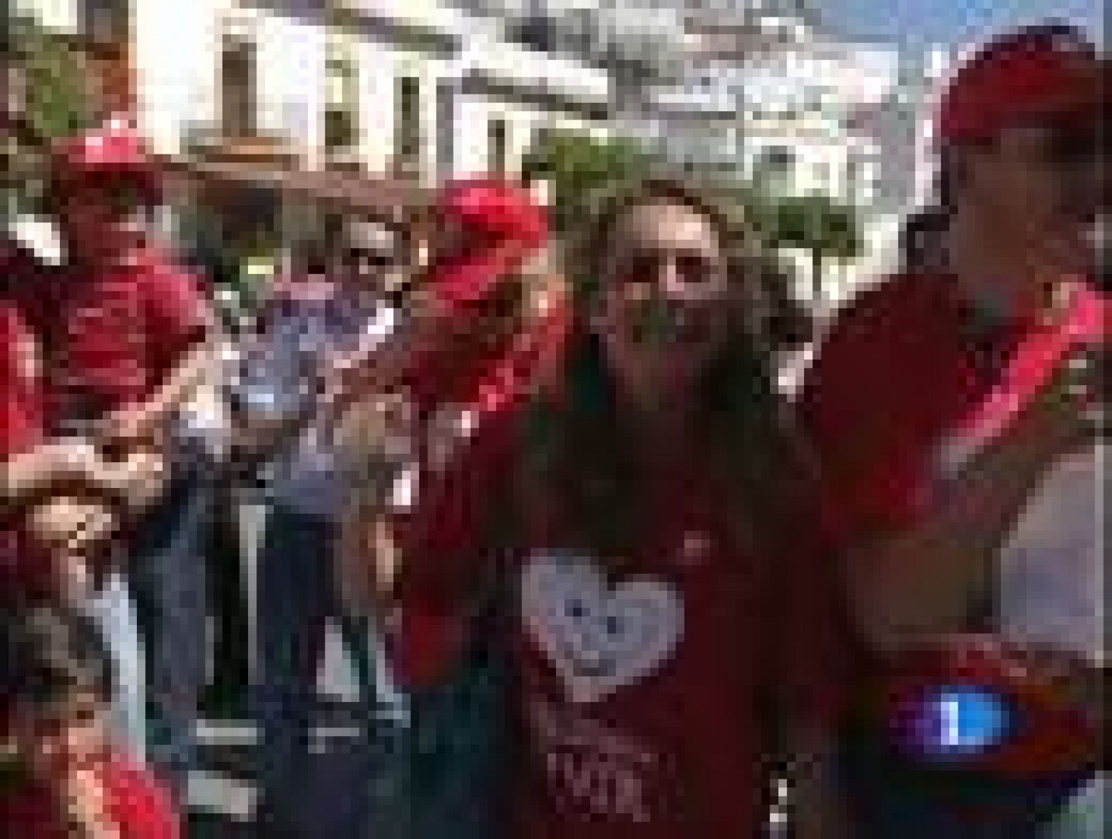 Manifestación anti-aborto en el pueblo de Bibiana Aído