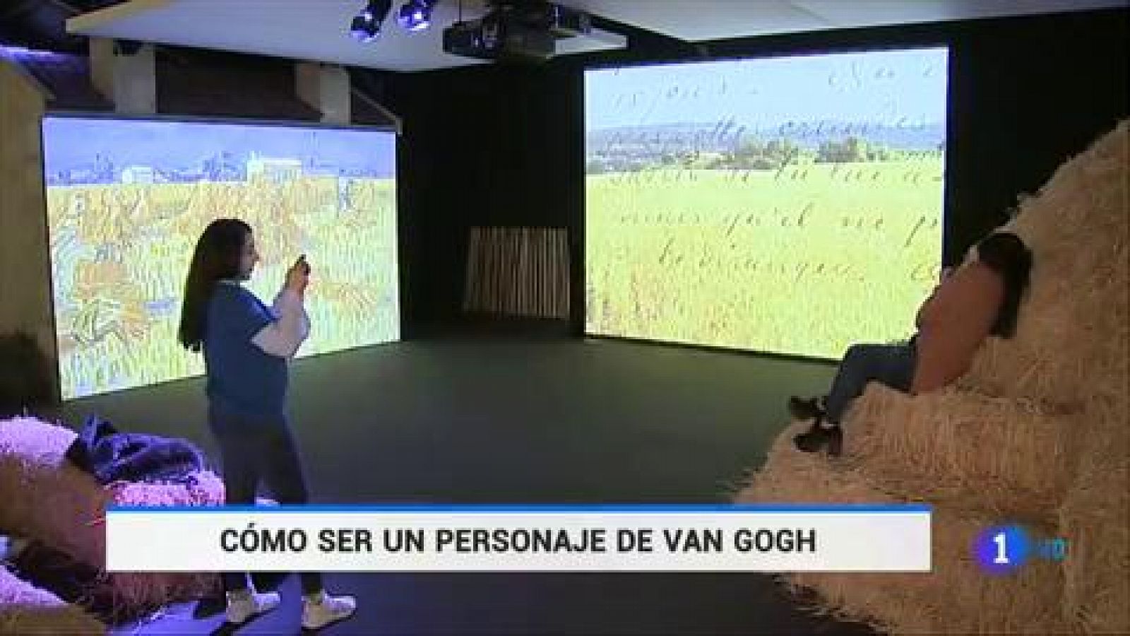 Telediario 1: 'Meet Vincent Van Gogh', una exposición inmersiva sobre el pintor en Barcelona | RTVE Play