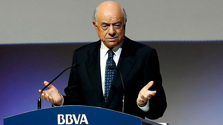 Telediario 1 - Francisco González abandona temporalmente sus cargos en BBVA