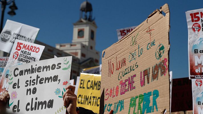 Manifestacion en Madrid para contra el cambio climático