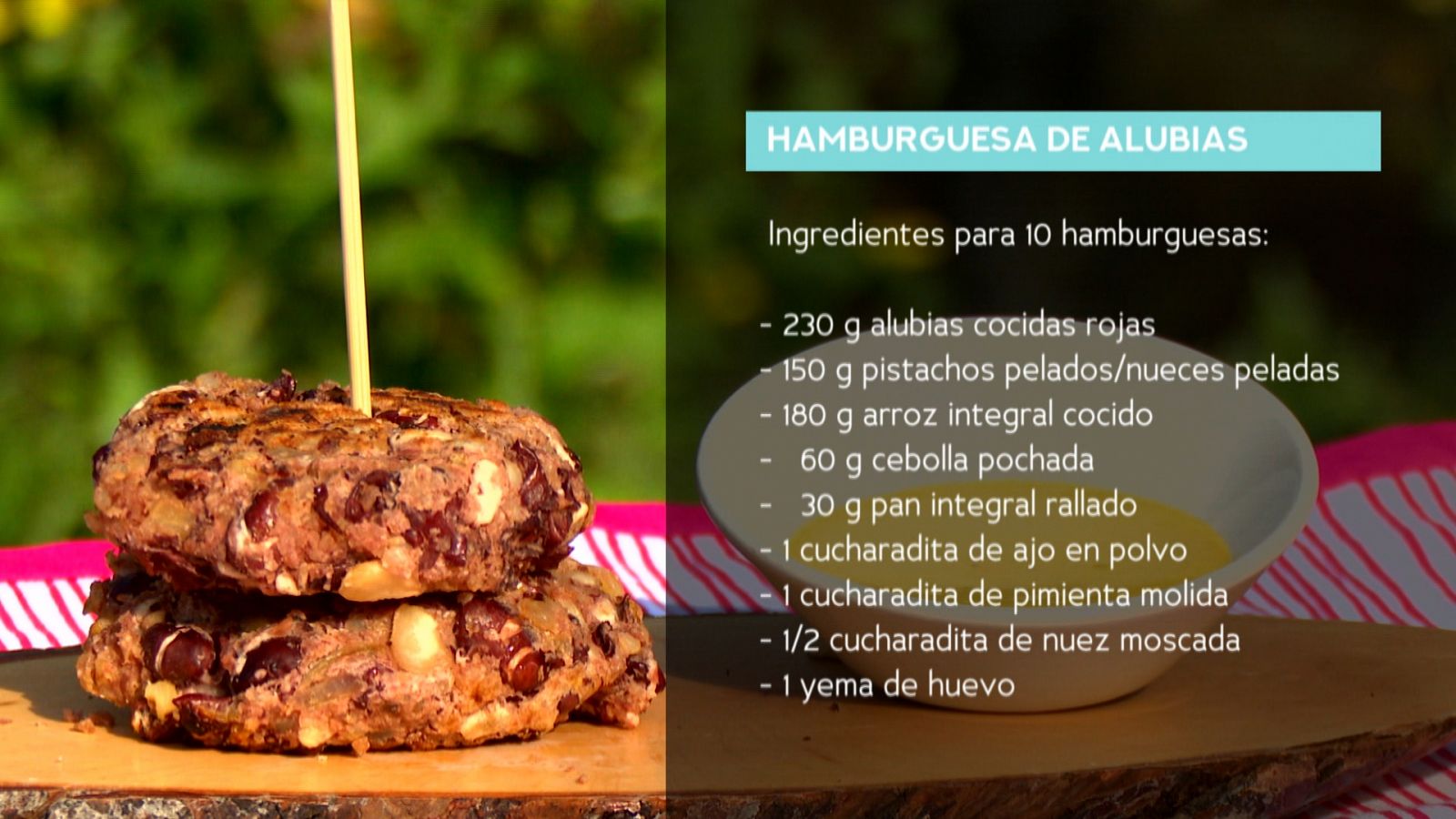 Receta de hamburguesas de alubias negras Saber Vivir