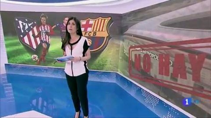 Telediario 1 - Amanda Sampedro, sobre el Atleti-Barça femenino: "Que vengan niños, madres, padres y abuelas"