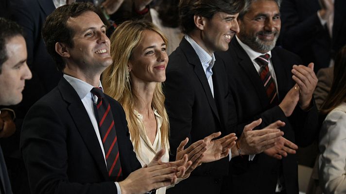 Telediario 1 - Pablo Casado presenta a los cabeza de lista a las elecciones generales