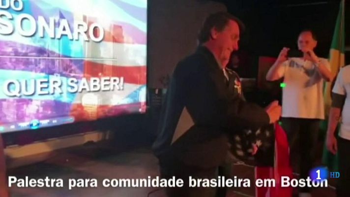Telediario 1 - Bolsonaro y Trump: similitudes reflejadas en la primera visita bilateral como presidente de Brasil