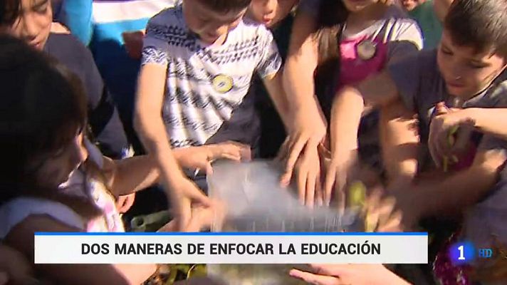 Telediario 1 - Medio ambiente y tecnología, la innovación llega a las aulas españolas