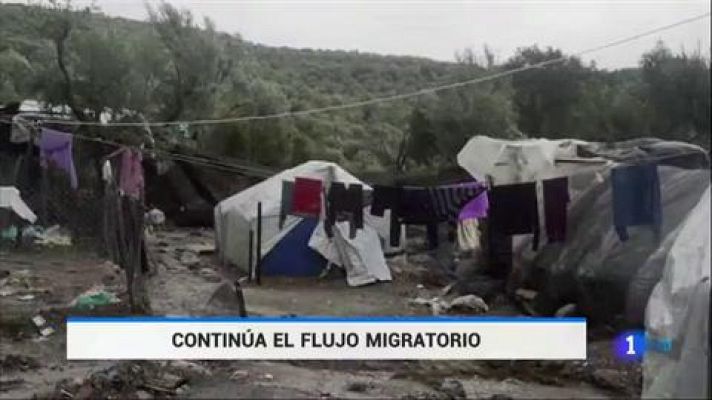 Telediario 1 - Más de 15.000 refugiados viven hacinados en Grecia