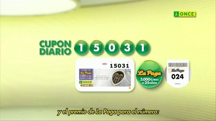 Sorteos ONCE - Sorteo ONCE - 18/03/19