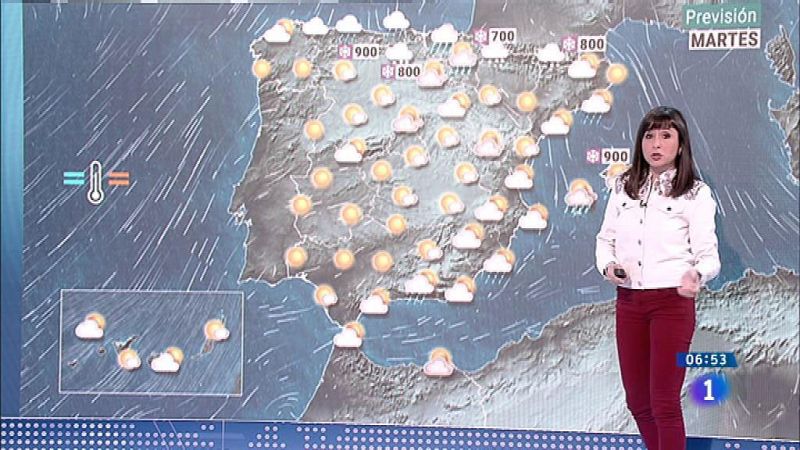 Hoy,temperaturas en descenso en el cuadrante sudeste peninsular y Baleares