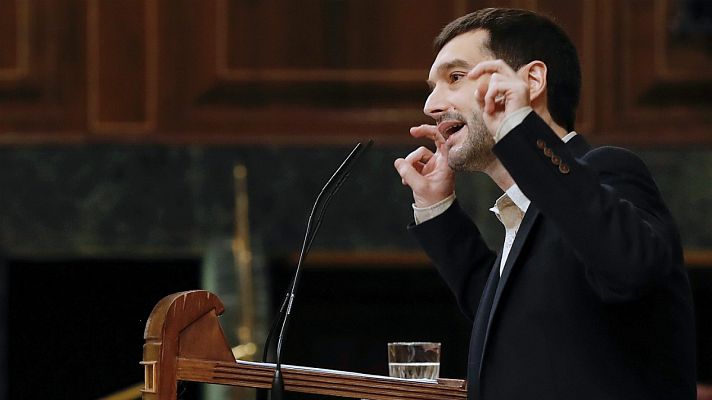 Telediario 1 - El diputado de Podemos Pablo Bustinduy renuncia a ser el candidato en las elecciones europeas