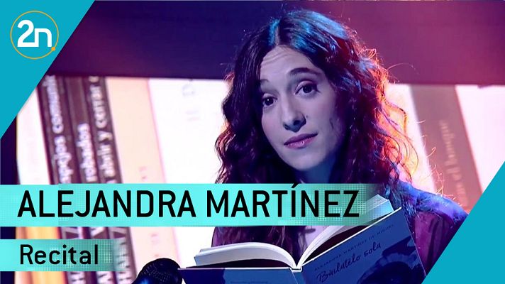 La 2 Noticias - Alejandra Martínez de Miguel recita 'Metro de Madrid informa:'