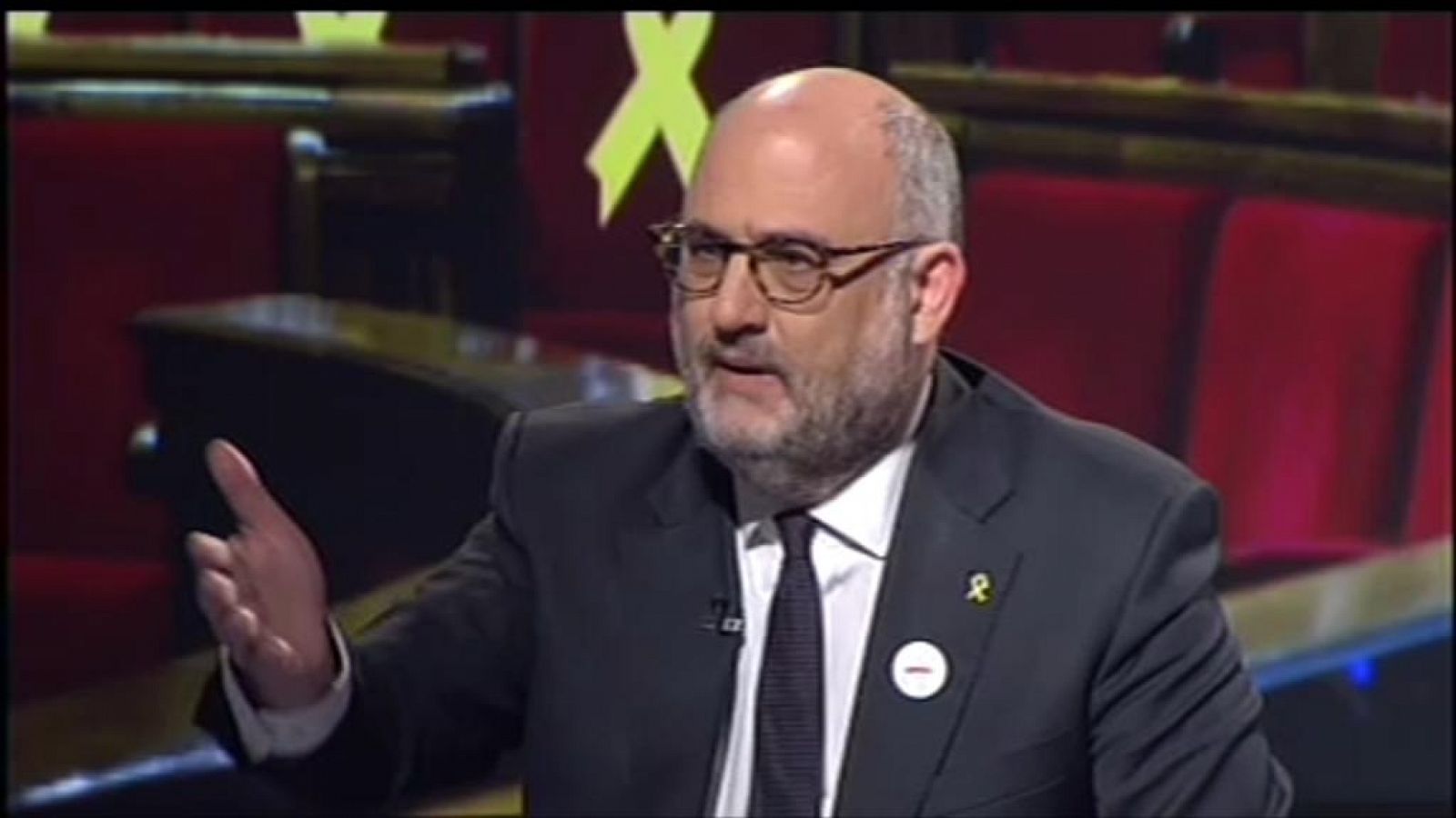 Aquí Parlem I Lluís Falgàs entrevista Eduard Pujol de JuntsxCat - RTVE.es