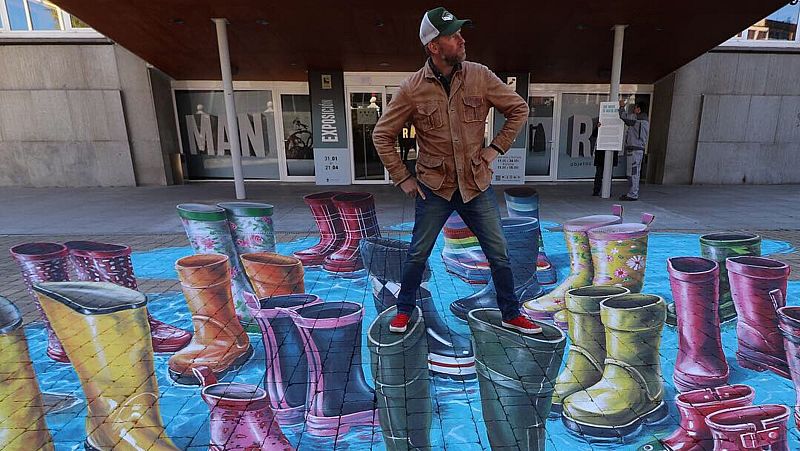 Madrid celebra el Día Mundial del Agua con una obra efímera del artista holandés Leon Keer