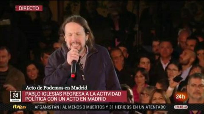 Informativo 24h - Pablo Iglesias: "Sé que he decepcionado a mucha gente" y "hemos dado vergüenza ajena con nuestras peleas internas"
