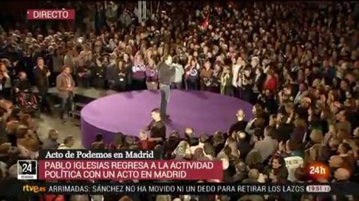 Informativo 24h - Iglesias lanza una pregunta a Carmena: ¿A quién va a votar en las elecciones generales?