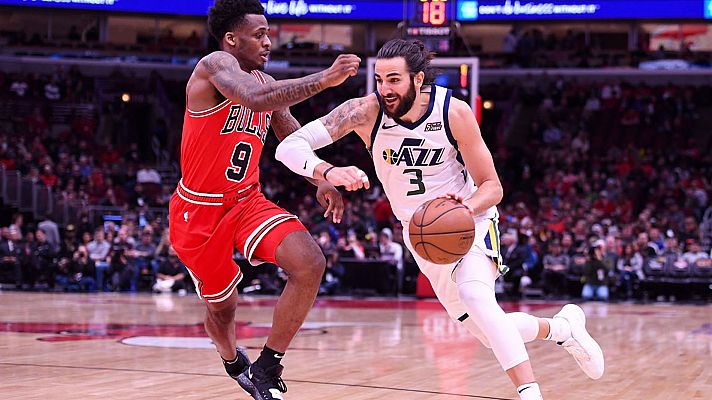 Ricky Rubio dirige la victoria de los Jazz