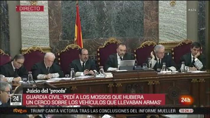 Informativo 24h - El teniente del 20S relata que las opciones que dio Sànchez para que llegaran los detenidos no eran seguras
