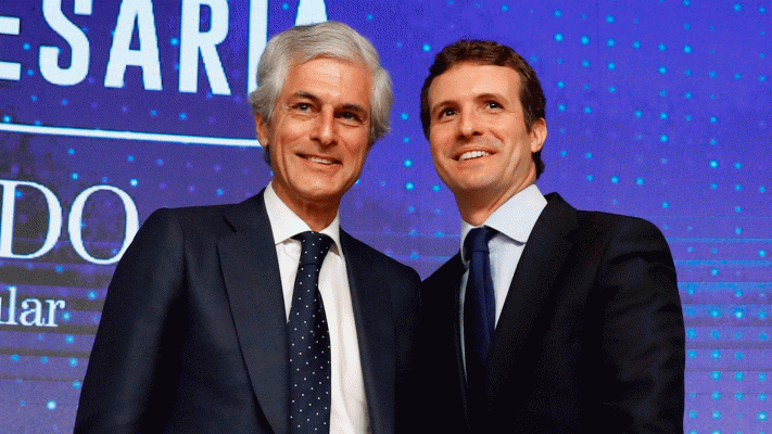 Telediario 1 - Pablo Casado elige a Adolfo Suárez Illana como número dos de la lista del PP por Madrid