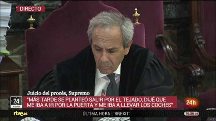 Informativo 24h - El teniente responsable de la seguridad el 20S declara que salir por un pasillo aún policial hubiera sido "suicida"