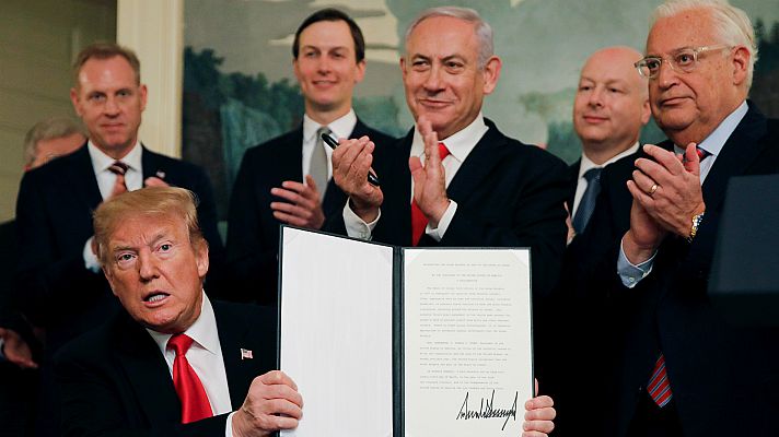 Trump reconoce la soberanía israelí en los Altos del Golán