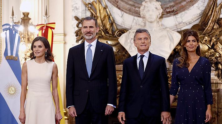 Los reyes inician su viaje de estado en Argentina